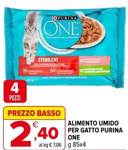 Iperal Alimento umido per gatto PURINA ONE offerta