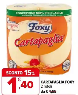 Iperal Cartapaglia FOXY offerta