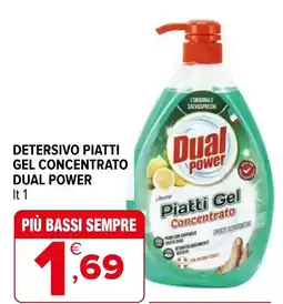 Iperal Detersivo piatti gel concentrato DUAL POWER offerta
