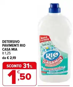 Iperal Detersivo pavimenti rio CASA MIA offerta