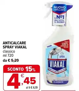 Iperal Anticalcare spray VIAKAL offerta