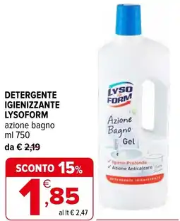 Iperal Detergente igienizzante LYSOFORM offerta