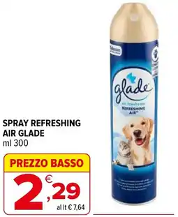 Iperal Spray refreshing AIR GLADE offerta