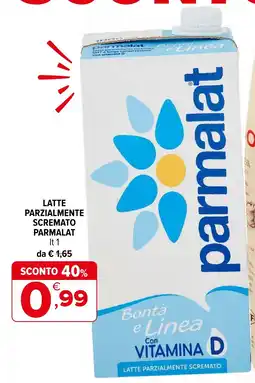 Iperal Latte parzialmente scremato PARMALAT offerta