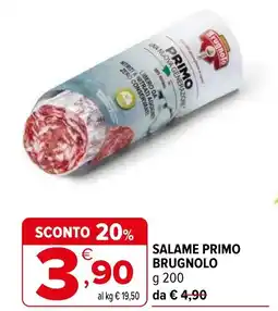 Iperal Salame primo BRUGNOLO offerta