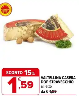Iperal Valtellina casera dop stravecchio offerta