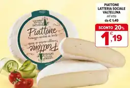 Iperal Piattone latteria sociale valtellina offerta