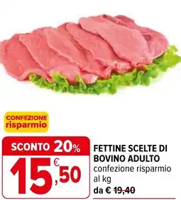 Iperal Fettine scelte di bovino adulto offerta