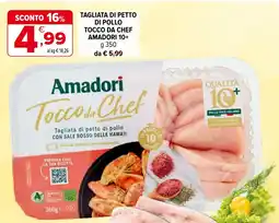 Iperal Tagliata di petto di pollo tocco da chef AMADORI 10+ offerta