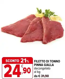 Iperal Filetto di tonno pinna gialla offerta