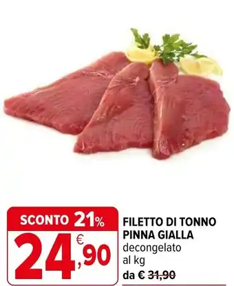 Iperal Filetto di tonno pinna gialla offerta