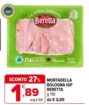 Iperal Mortadella bologna IGP BERETTA offerta