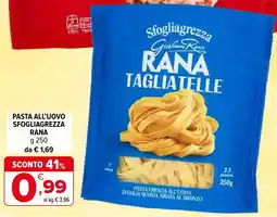 Iperal Pasta all'uovo sfogliagrezza RANA offerta