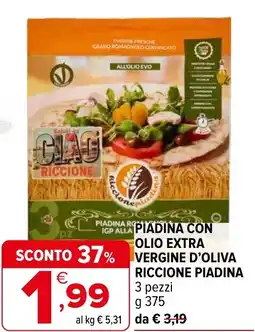 Iperal Piadina con olio extra vergine d'oliva riccione piadina offerta