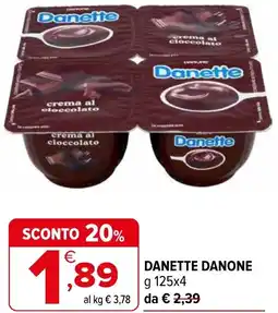 Iperal Danette danone offerta