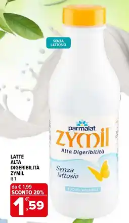 Iperal Latte alta digeribilità ZYMIL offerta