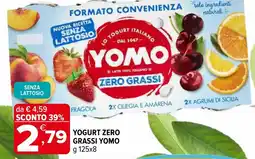 Iperal Yogurt zero grassi YOMO offerta