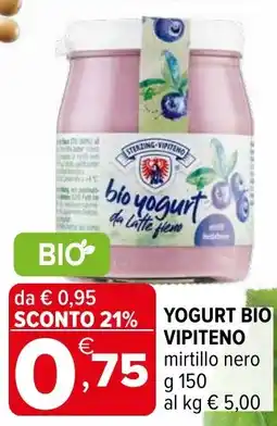Iperal Yogurt bio VIPITENO offerta