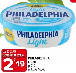 Iperal PHILADELPHIA Light offerta