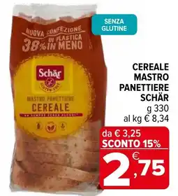 Iperal Cereale mastro panettiere SCHÄR offerta