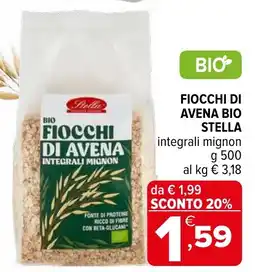 Iperal Fiocchi di avena bio STELLA offerta