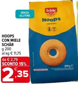 Iperal Hoops con miele SCHÄR offerta