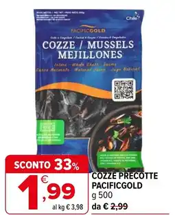 Iperal Cozze precotte PACIFICGOLD offerta