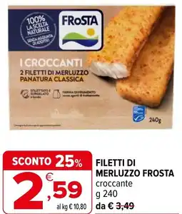 Iperal Filetti di merluzzo FROSTA offerta