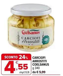 Iperal Carciofi arrostiti COELSANUS offerta