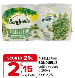 Iperal Piselli fini BONDUELLE offerta