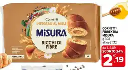 Iperal Cornetti fibrextra MISURA offerta