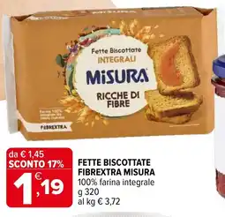 Iperal Fette biscottate fibrextra MISURA offerta