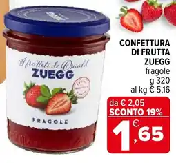 Iperal Confettura di frutta ZUEGG offerta