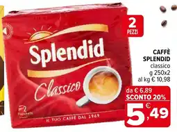 Iperal Caffè SPLENDID offerta