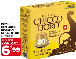 Iperal Capsule compatibili nespresso CHICCO D'ORO offerta