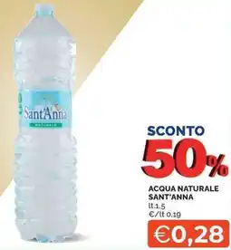 Mercatò Local Acqua naturale SANT'ANNA offerta
