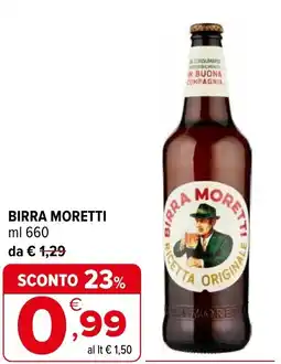 Iperal Birra MORETTI offerta