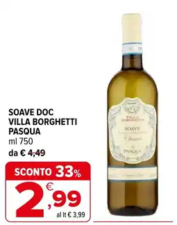 Iperal Soave doc villa borghetti PASQUA offerta
