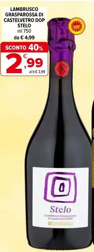 Iperal Lambrusco grasparossa di castelvetro DOP STELO offerta