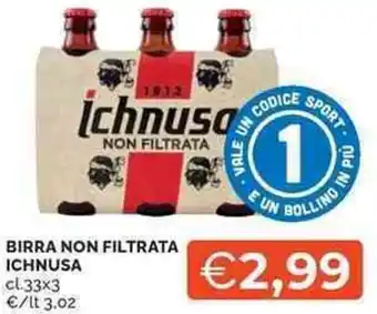 Mercatò Local Birra non filtrata ICHNUSA offerta