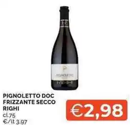 Mercatò Local Pignoletto doc frizzante secco righi offerta