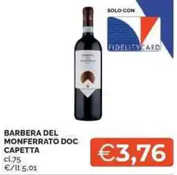 Mercatò Local Barbera del monferrato doc capetta offerta