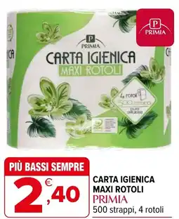 Iperal Carta igienica maxi rotoli PRIMIA offerta