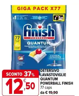 Iperal Detersivo lavastoviglie quantum powerball FINISH offerta
