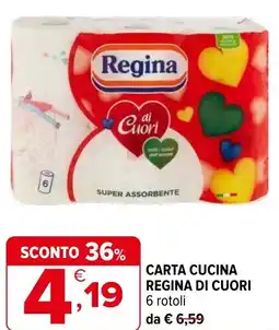 Iperal Carta cucina regina di cuori offerta