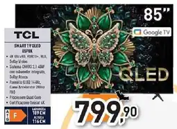 Unieuro TCL SMART TV QLED 85P8K offerta