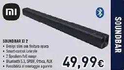 Unieuro Xiaomi soundbar XI 2 offerta