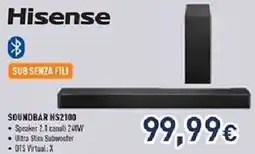 Unieuro Hisense SOUNDBAR HS2100 offerta