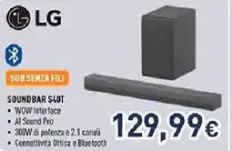 Unieuro LG Soundbar slot offerta