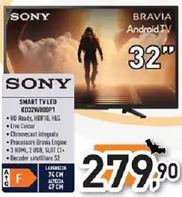Unieuro SONY SMART TV LED KD32W800P1 offerta
